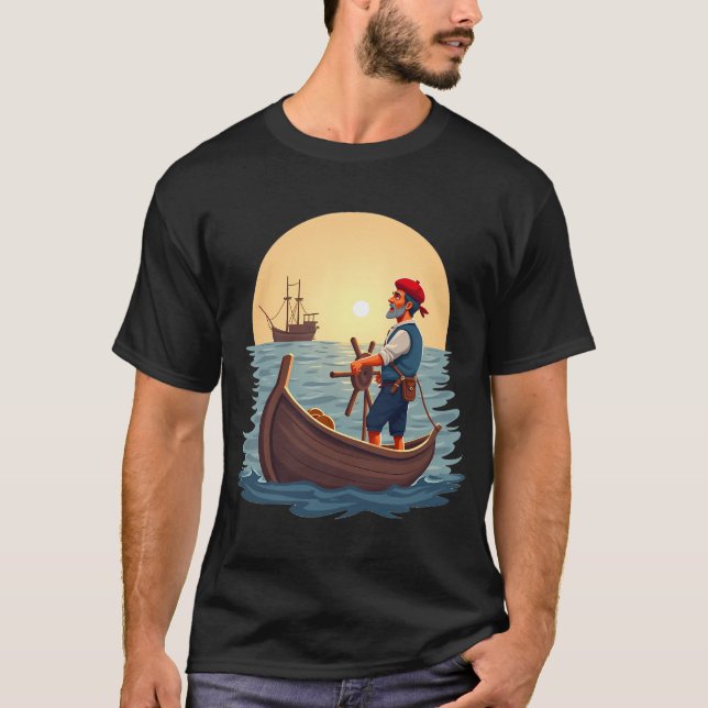 Arrantzale Basque Fisherman â€” Basque Country Des T-Shirt (Front)