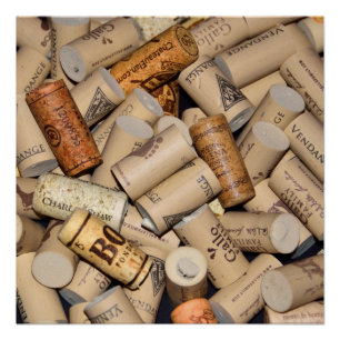 Array of Wine Corks Poster