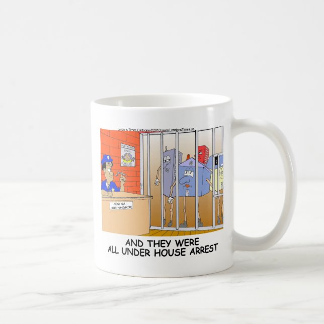 Arrestation De La Maison Drôle Police Mugs Tee - s (Droite)