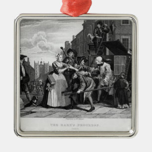 Arrested for Debt, plate V Metal Ornament