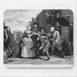 Arrested for Debt, plate V Mouse Pad
