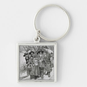 Arresting a Witch Keychain