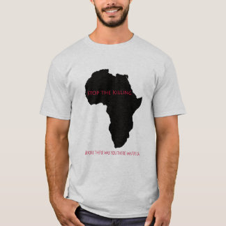 Arrêt    noir de l'Afrique de T-shirt le massacre