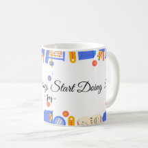 Arrête de rêver, commence à agir Mug personnalisé
