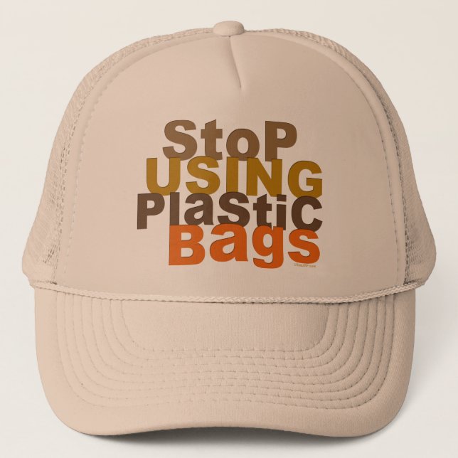 Arrêter d'utiliser le Casquette Sacs en plastique (Devant)