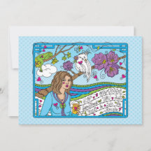 Arrêter la carte Overthinking_Flat 7 pouces x 5 po