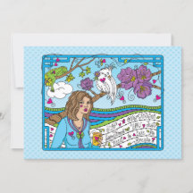 Arrêter la carte Overthinking_Flat 7 pouces x 5 po