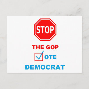 ARRÊTER LE GOP - Carte postale
