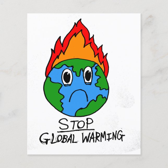 Arrêter le prospectus Réchauffement climatique (Devant)