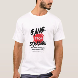 arrêter le T-shirt de traque en bande