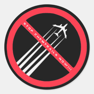 ARRÊTER LES CHEMTRAILS MAINTENANT Stickers géniaux