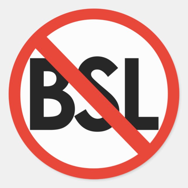Arrêtez BSL ! Anti-BSL petits autocollants (Devant)