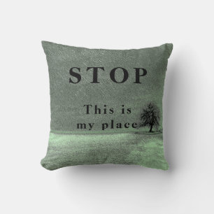 Arrêtez - coussin jeté