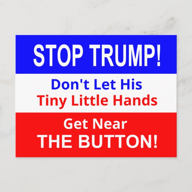 Arrêtez la petite carte postale de TRUMP (Devant)