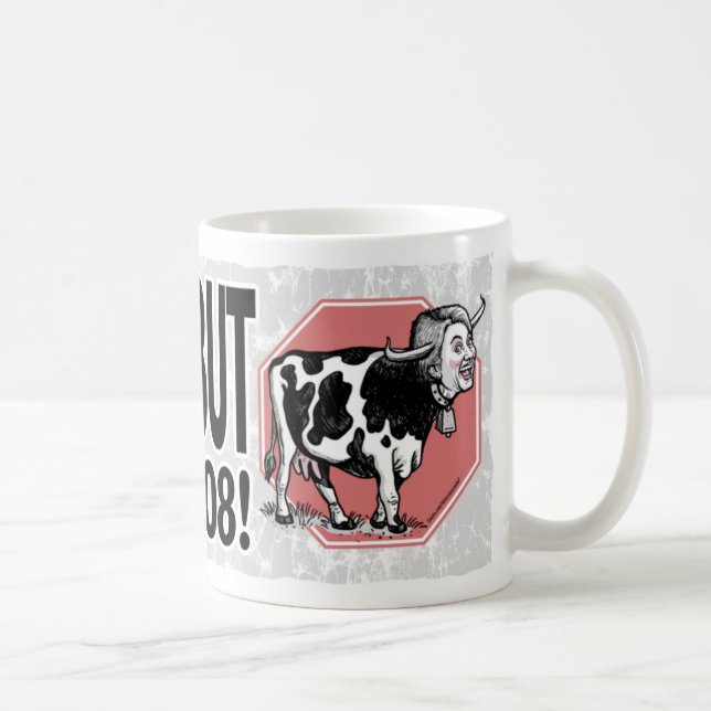 Arrêtez la tasse d'Anti-Hillary de vache folle (Droite)