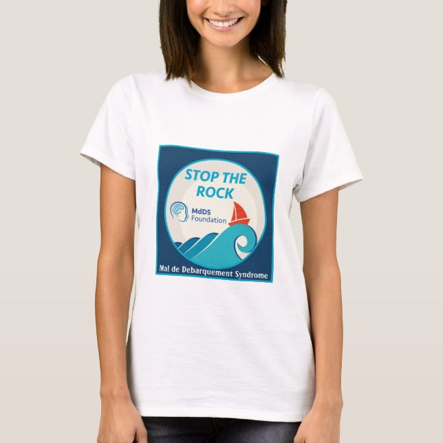 Arrêtez le T-shirt de conscience de MdDS de roche (Devant)