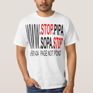 Arrêtez le T-shirt de SOPA et de PIPA