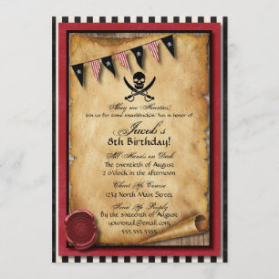Arrgh! Pirate Birthday Party Invitation