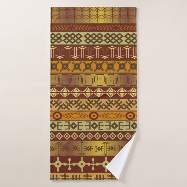 Arrière - plan à motifs ethniques africains (Serviette de bain)