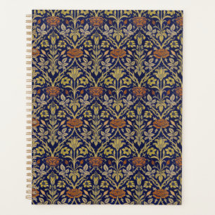 Arrière - plan bleu Morris Rose et Motif de fleurs