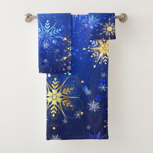Arrière - plan Bleu XMAS avec des flocons de neige (En situation)