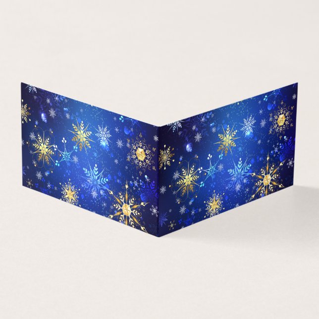 Arrière - plan Bleu XMAS avec des flocons de neige (Outside)