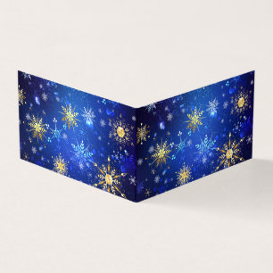 Arrière - plan Bleu XMAS avec des flocons de neige
