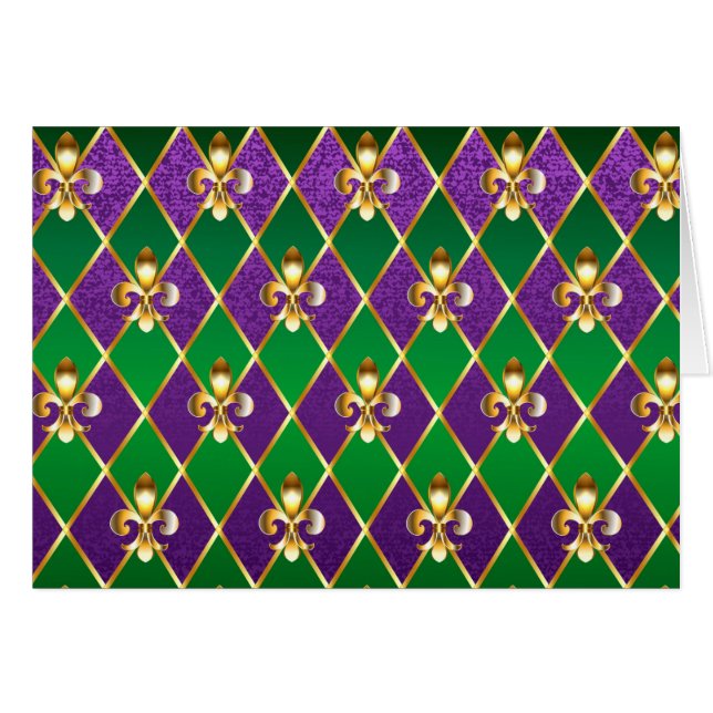 Arrière - plan de bijoux Mardi Gras (Devant horizontal)