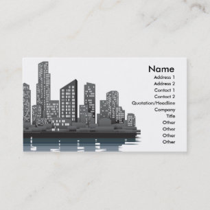 Arrière - plan de carte de visite d'horizon de