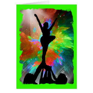 Arrière - plan de Colorburst avec Cheerleraders