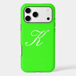 Arrière - plan de couleur solide vert néon initial