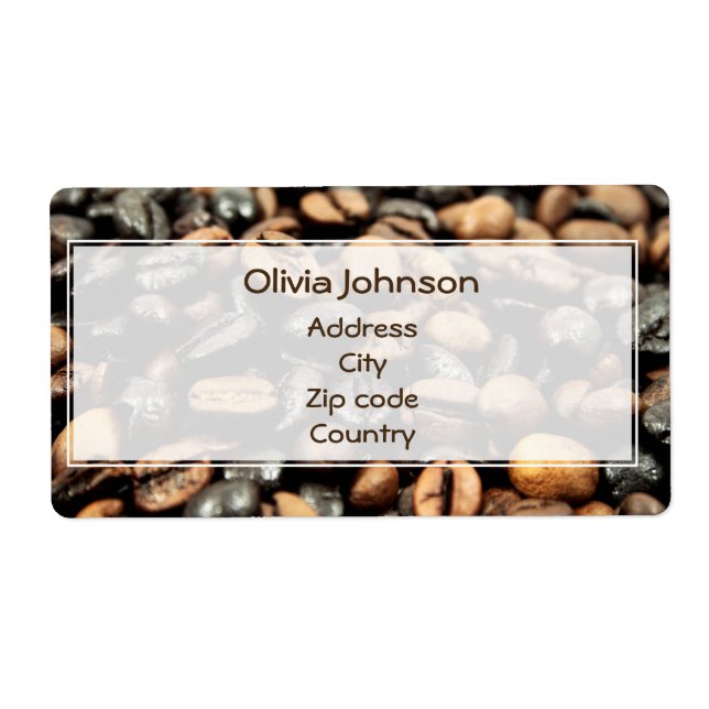 Arrière - plan de fèves de café (Devant)