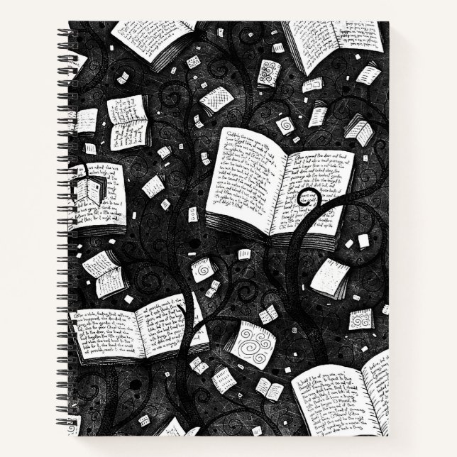 Arrière - plan De Livres Noir Et Blanc (Devant)