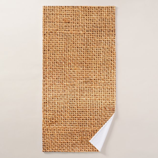 arrière - plan de tissu de burlap Brown ou tissu d (Serviette de bain)