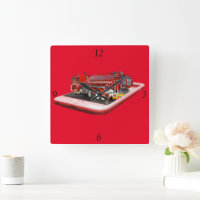 Arrière-plan du moteur à incendie, horloge murale