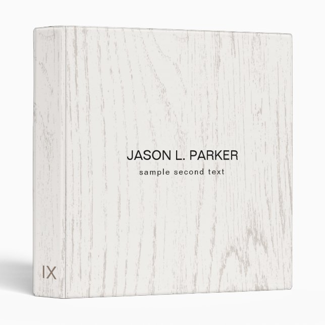 Arrière - plan en bois clair 3 Classeur en anneau (Devant/Côté)