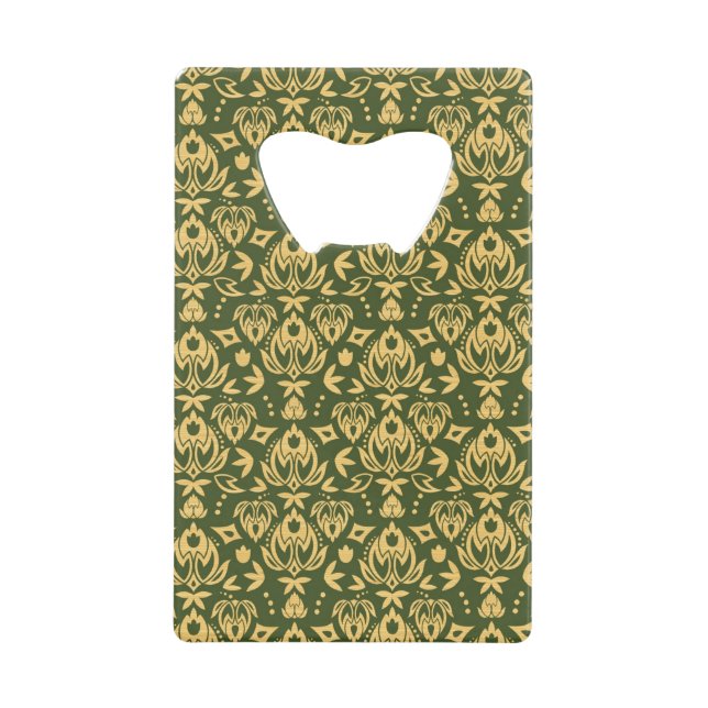 Arrière - plan floral en bois de motif de damassé (Devant)