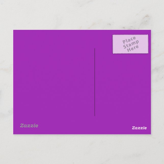 Arrière - plan Lavender sur carte postale (Dos)