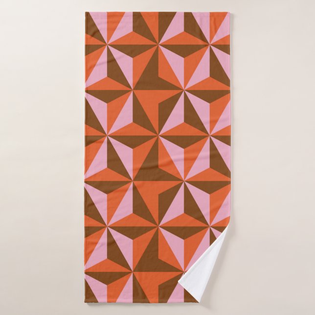 arrière - plan motif vintage les années 70 rétro (Serviette de bain)