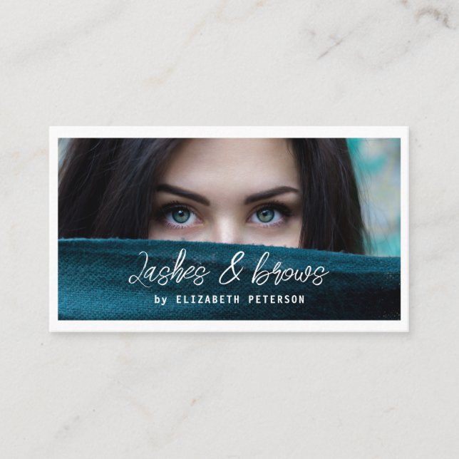 arrière - plan photo carte de visite pour salon de (Devant)