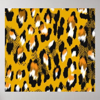 Arrière - plan Poster de animal Leopard Texture