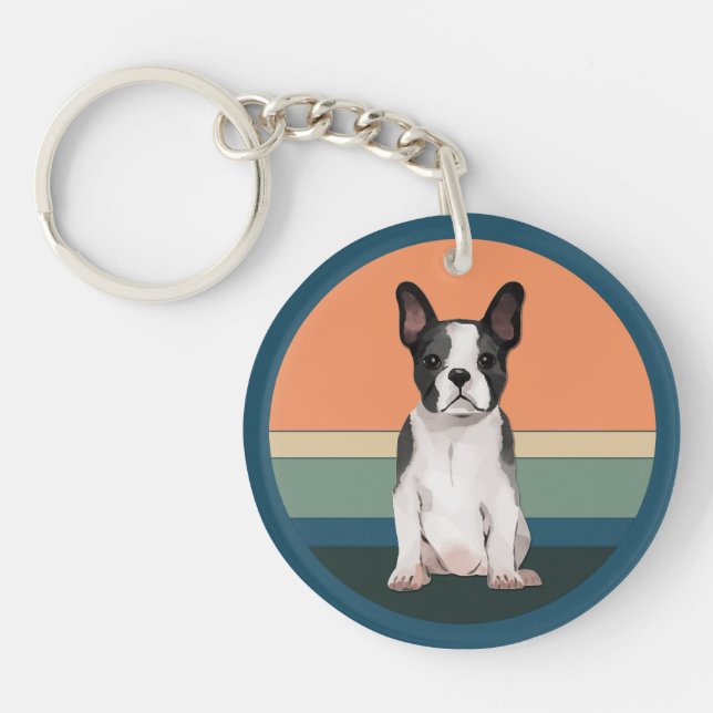 Arrière - plan rétro de Boston Terrier Dog (Devant)
