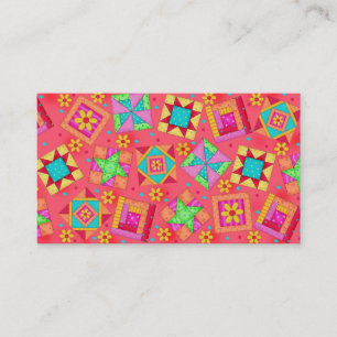 Arrière - plan rouge de corail de carte de visite