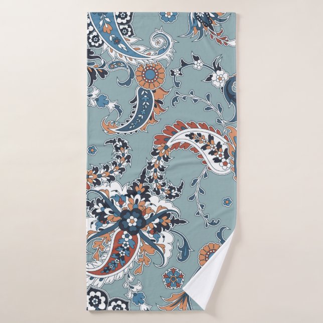 Arrière - plan sans couture avec cachemire en indi (Serviette de bain)