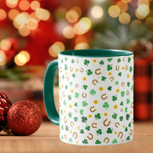 Arrière - plan shamrock café Mug