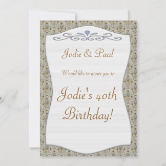 Arrière - plan vintage - Invitation de fête d'anni