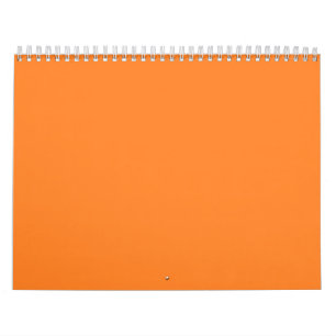 Arrière - plans orange sur un calendrier