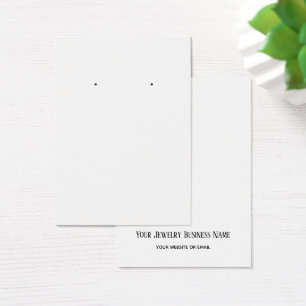 Arrière Texte Blanc Plat Simple Carte personnalisé
