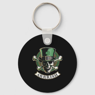 Arrish Irish Rate St Patricks Day, Rate Men Funny Keychain
