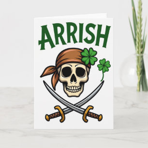 Arrish Pirate Irish Card